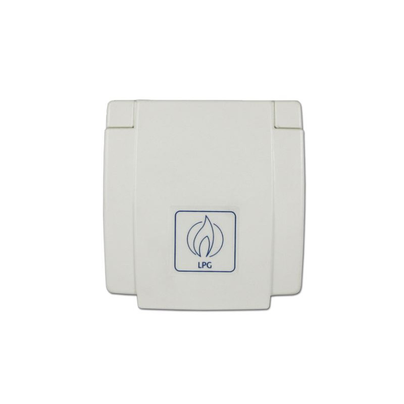 External gas socket with secure connection