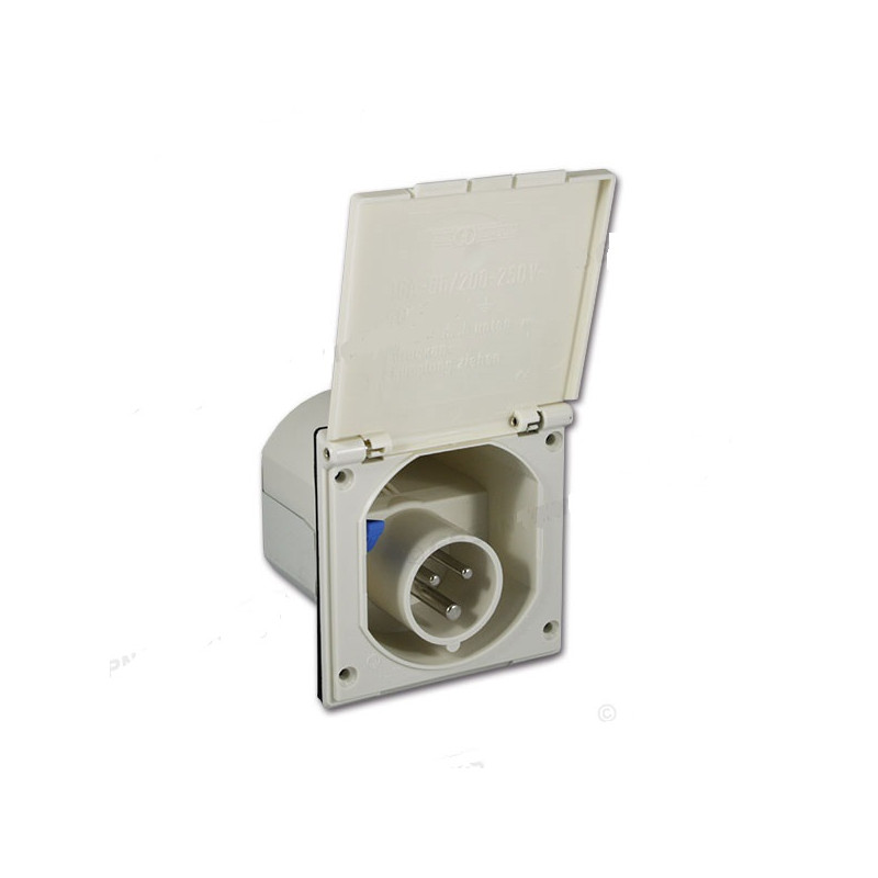 Spina esterna CEE 230V - 107x112 - ad incasso...