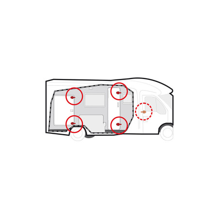 Puerta de Seguridad Guardián TRANSIT de 06/2006 a 2014 FIAMMA