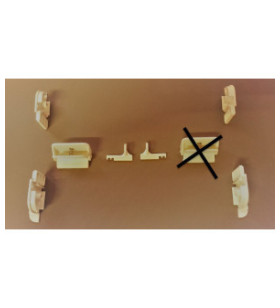 Kit ricambio oscur tipo GM a 1 maniglia 2+2+2+1 grigio e...