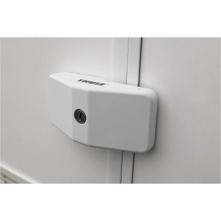 Serrure de porte THULE avec contreplaque 3 pièces