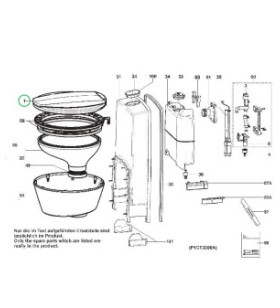 Coperchio completo cassetta toilette DOMETIC CT serie 3 -... 2