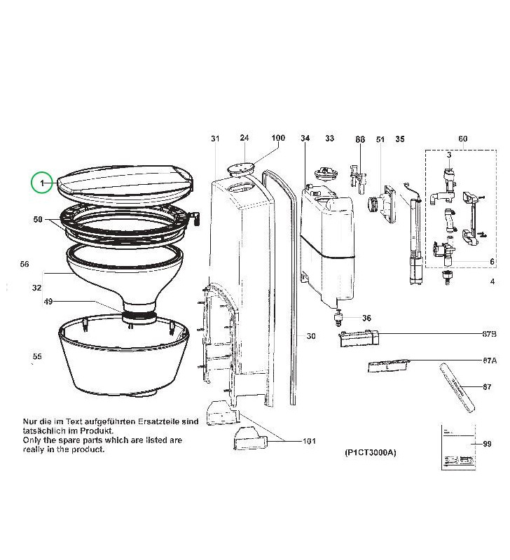 Tapa completa de cisterna de inodoro DOMETIC CT...