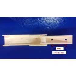 Fermaporta plastica avorio fino a 45 mm blocco 2