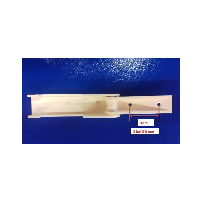 Ivory plastic doorstop up to 45mm block