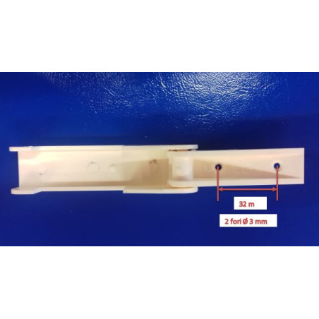 Fermaporta plastica avorio fino a 45 mm blocco