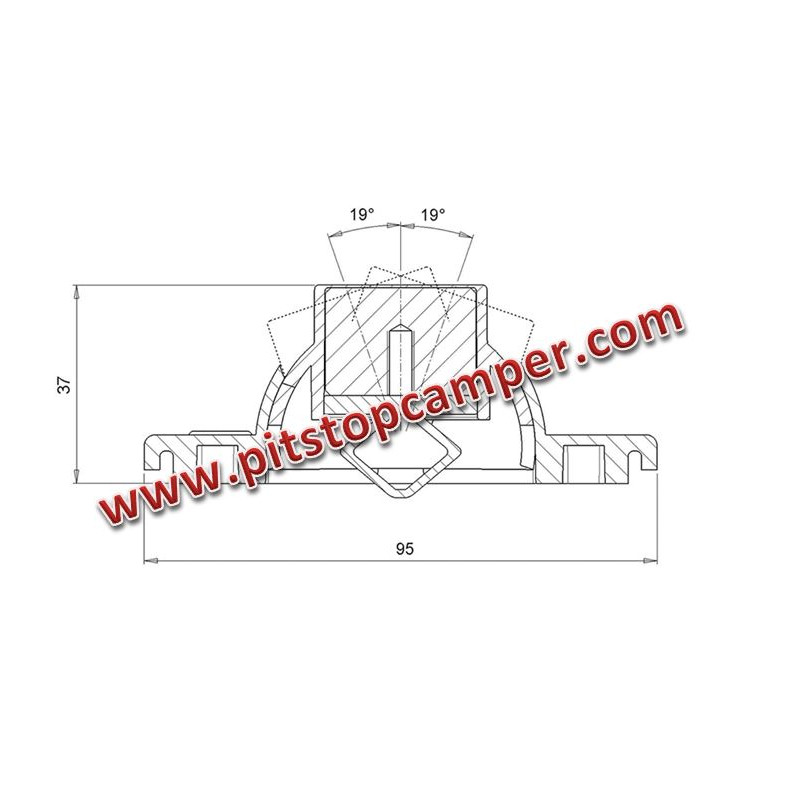 Fermaporta magnetico KLAK 10 kg porte e portelloni