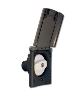 Gray water fill socket with FAP cap