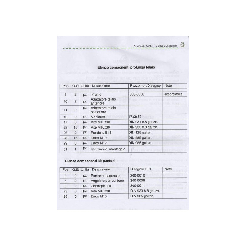 Extensiones de bastidor para FORD TRANSIT 3...