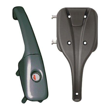 Cerradura BASIC M1 ZADI negra izquierda completa con rotor y llaves