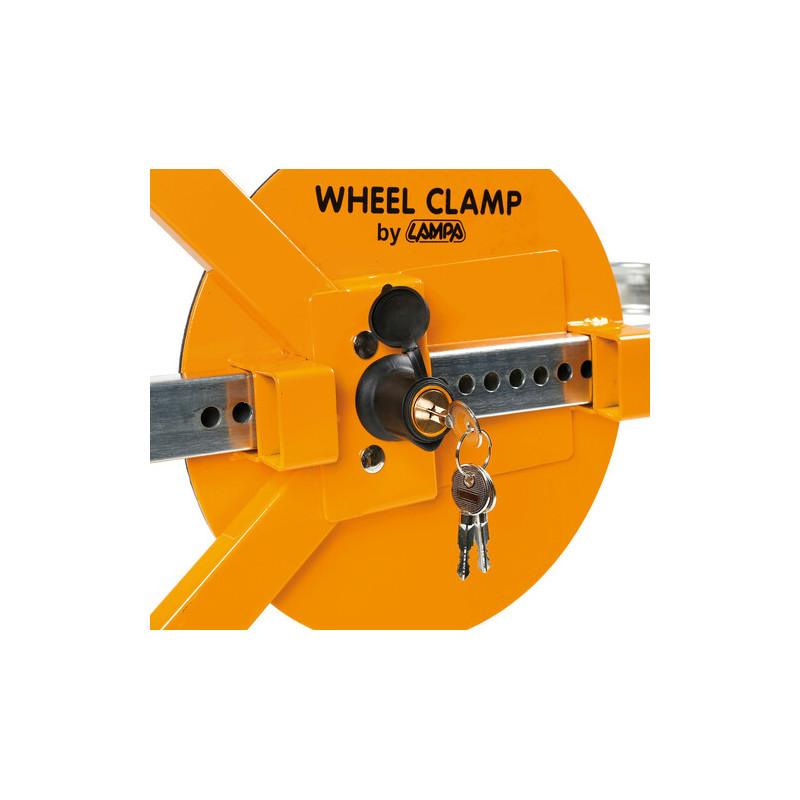 GANASCIA BLOCCARUOTA CLAMP RUOTE MAX 18"