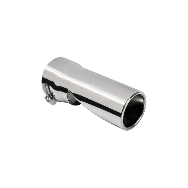 Sortie d'échappement inox poli Ø 50-62 mm