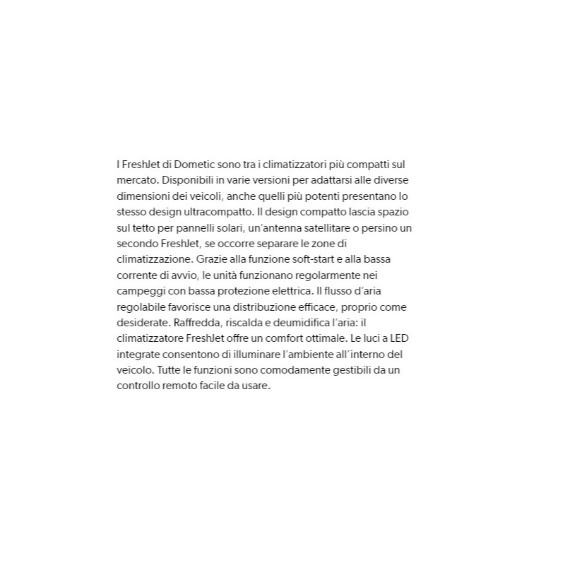 CONDIZIONATORE FRESHJET 3200 CON DIFFUSORE...