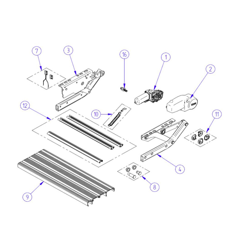Kurbelwelle mit Buchse Single Step V10-V15...