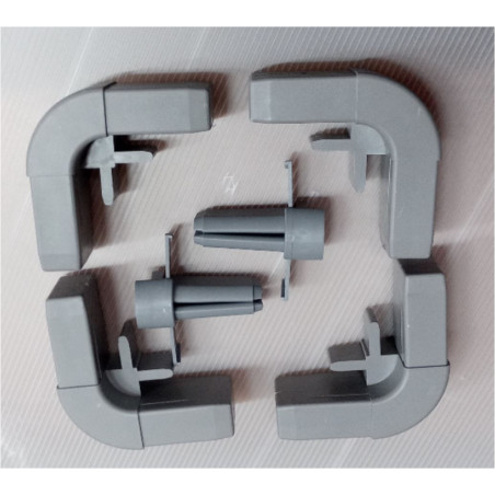 KIT COMPONIBILE RETE LETTO MATRIMONIALE 130x200