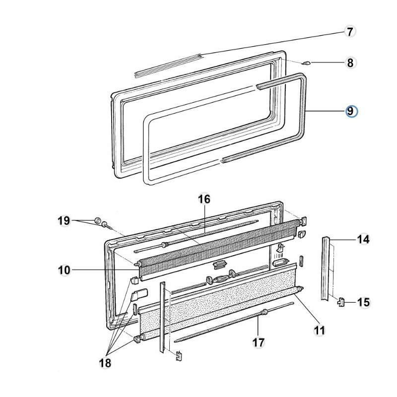 Glass Gasket 5 Meters Heki 1/Seitz...