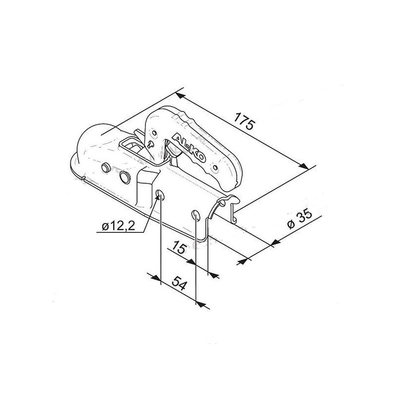 Al-Ko AK7 Kupplung Ø 35 mm ohne Knopf