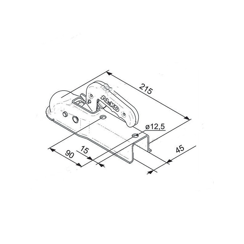 Al-Ko AK7 joint 45 mm square joint c / pulsan