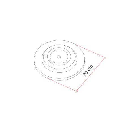 Plates Gray FLAME 4 pcs.