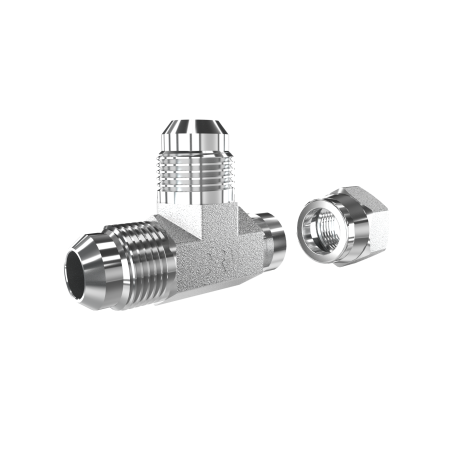 Piece TG 3/4 UNF, 2 x external thread, 1 x internal thread