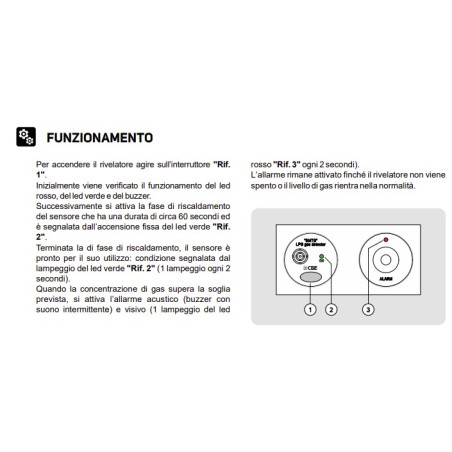 CBE BMTG/G Detector de gases GLP y soporíferos color gris 232800