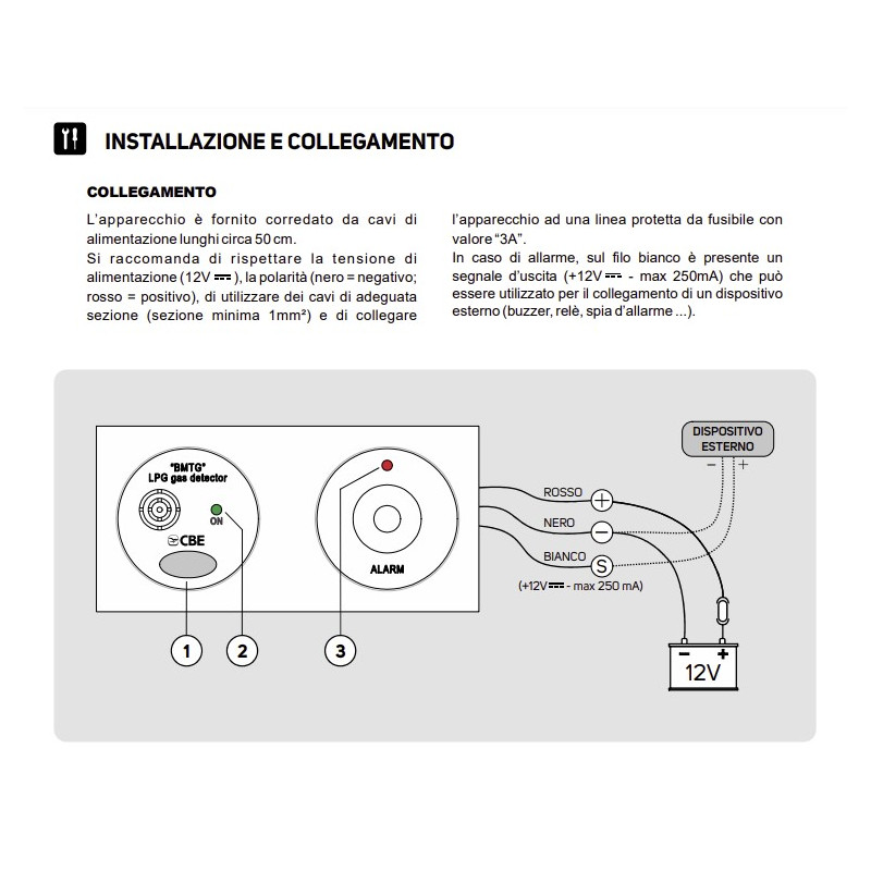 CBE BMTG/G LPG and soporific gas detector gray...