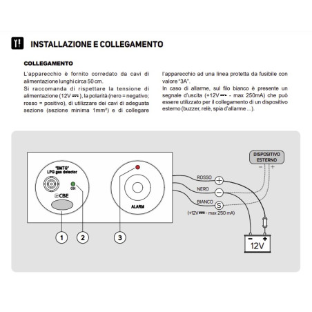 CBE BMTG/G Rilevatore gas GPL  e soporifero colore grigio 232800