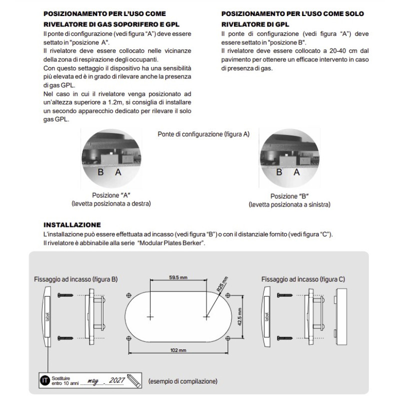 CBE BMTG/G LPG and soporific gas detector gray...