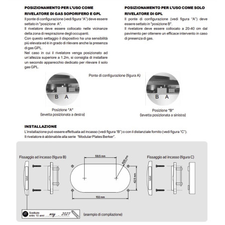CBE BMTG/G LPG and soporific gas detector gray color 232800