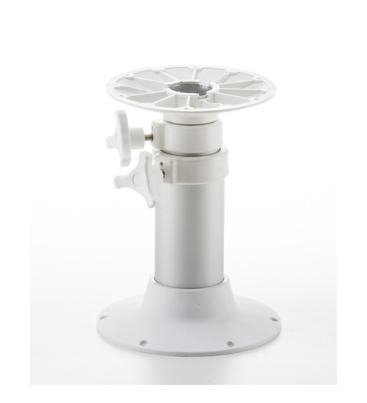 Pied de table télescopique blanc H 720 mm