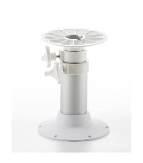 White telescopic table leg H 720 mm