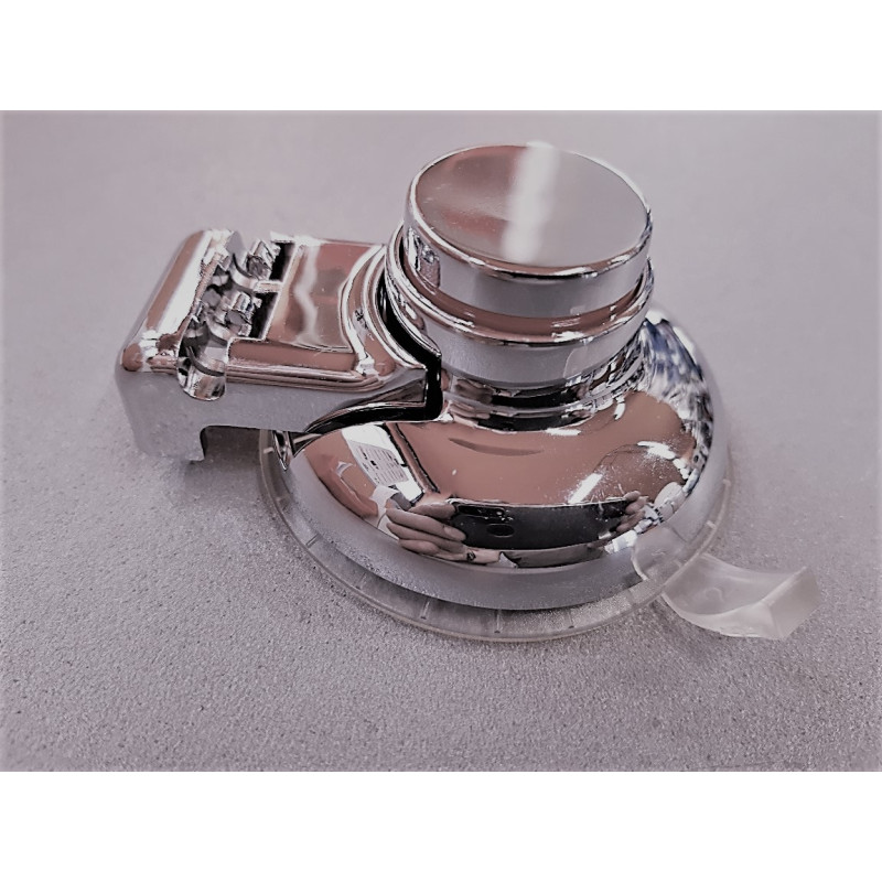 NEW chromed pump locking suction cup in PVC...
