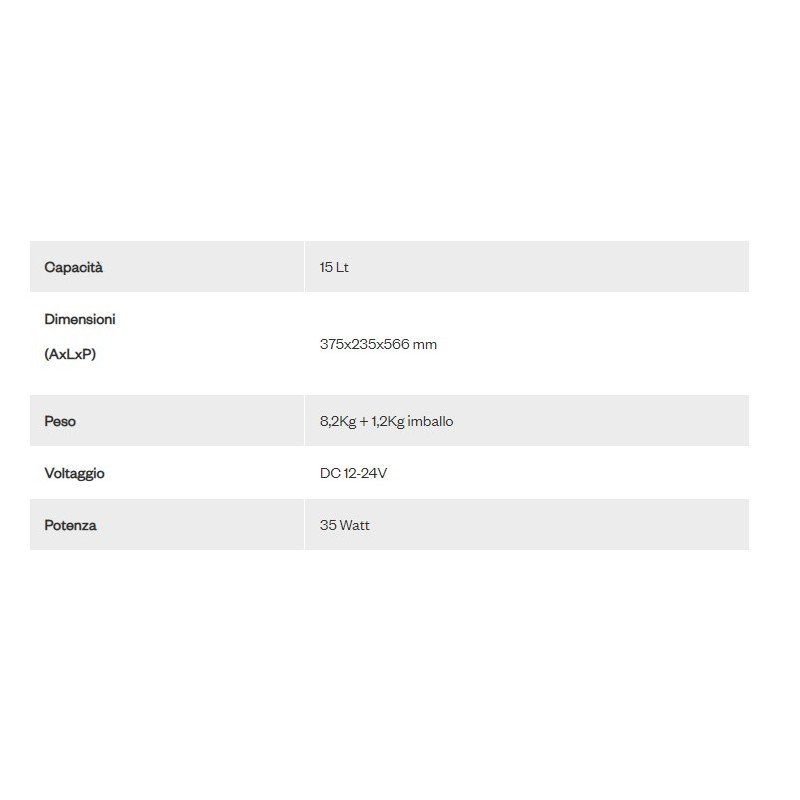 REFRIGERADOR PORTÁTIL TB15 15L 12/24V INDELB...