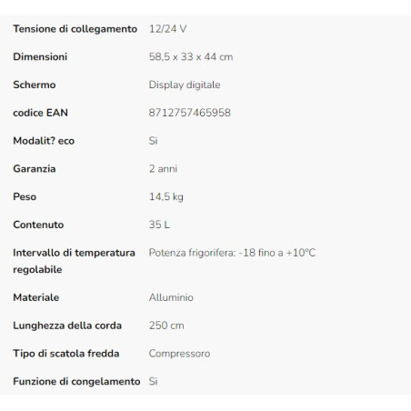 COMPRESSOR REFRIGERATOR MCC-35 AC/DC MESTIC