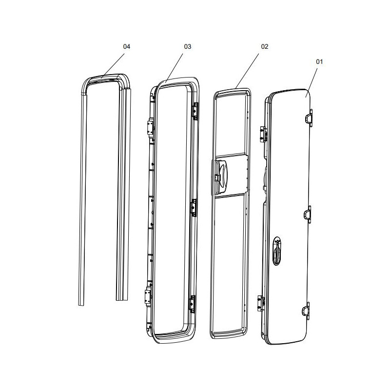 Cache encadrement de porte intérieur CARAD-RF...