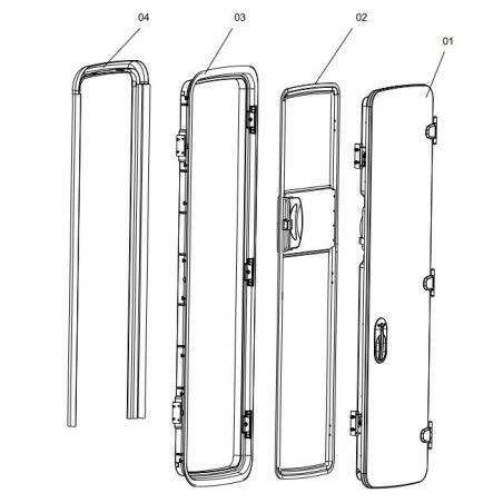 CARAD-RF and CARAD-R internal door frame cover DOMETIC - BG2165
