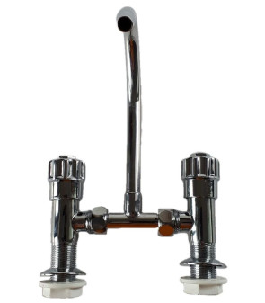 Mischgruppe aus verchromtem Messing mit Schnellkühlerfass