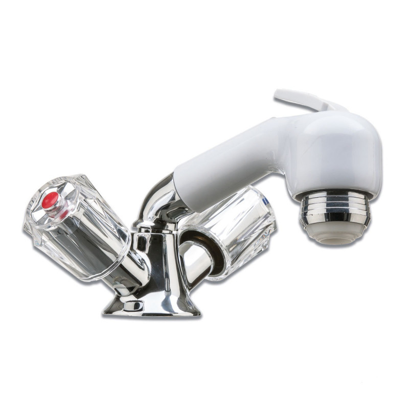 Miscelatore con doccetta a levetta e tubo 1,5 mt