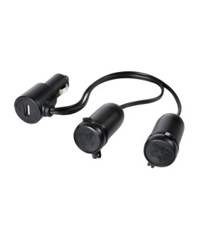 SPINOTTO USB CON DOPPIA PRESA TIPO ACCENDISIGARI 12/24V