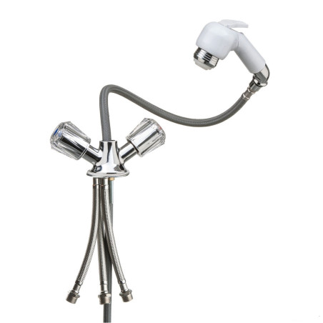 Miscelatore con doccetta a levetta e tubo 1,5 mt