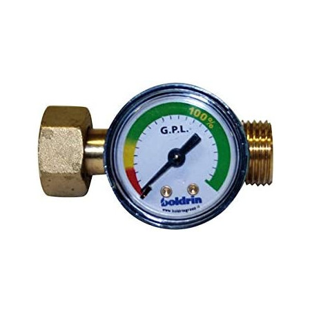 Connection with LPG cylinder level pressure gauge