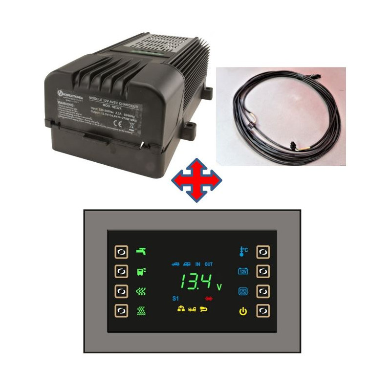 Pack chargeur NE324TVDL + panneau NE274TVDL +...