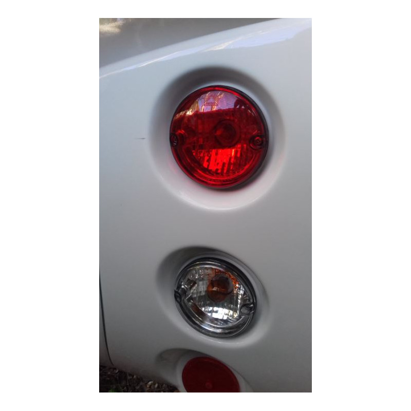 Luz LED retrom transparente 12-24V Ø95 mm...