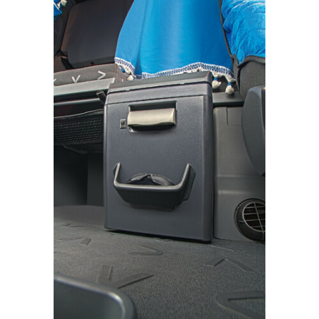 Tasca portaoggetti adesiva 190x100x40 mm plastica nera