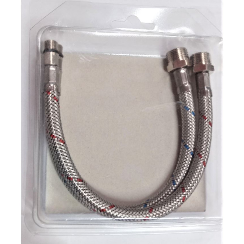 Par de tubos flexibles conexión M 3/8 para...