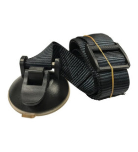 Suction cup for mirror with tape