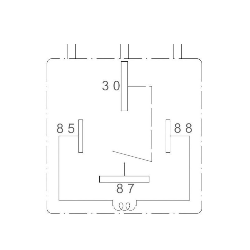 Automotive relay CBE 12V - 70A with Faston...