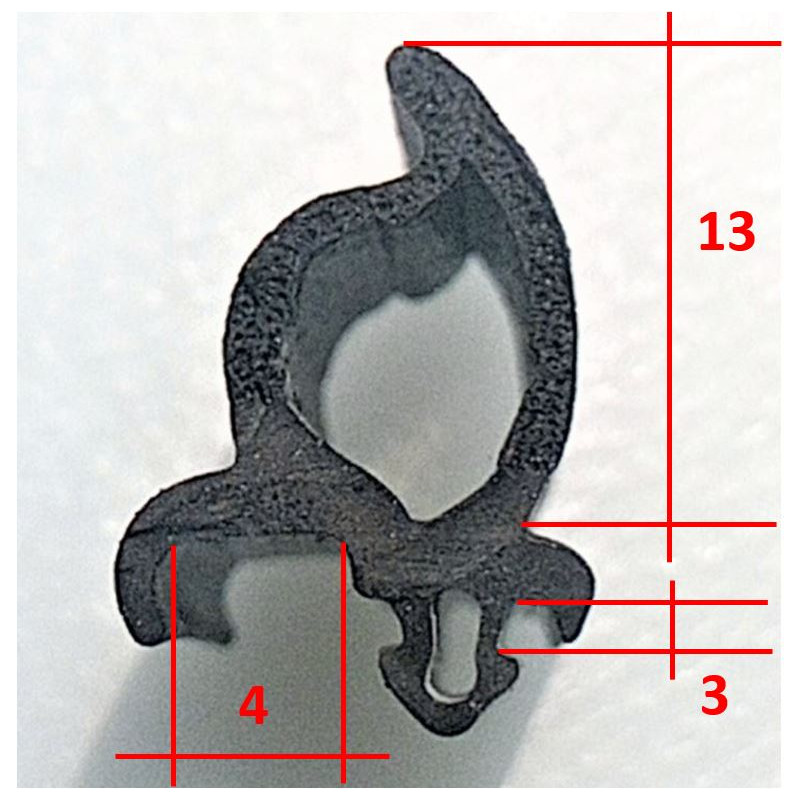 5 mt Profilo In Gomma Porta