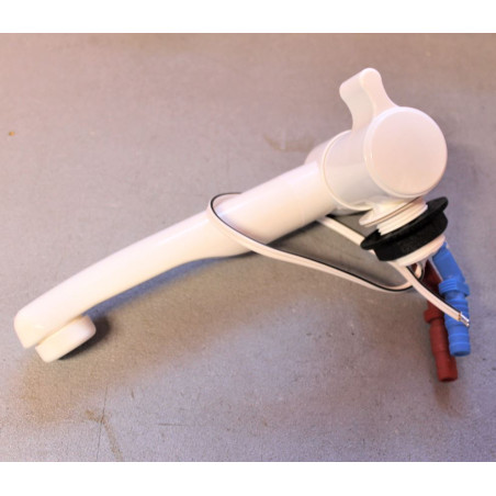 Rubinetto miscelatore con microinterruttore COMET LONDON bianco attacchi PG foro 22 mm