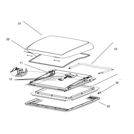 Cornice interna MINI HEKI STYLE bianco crema completa BG4057